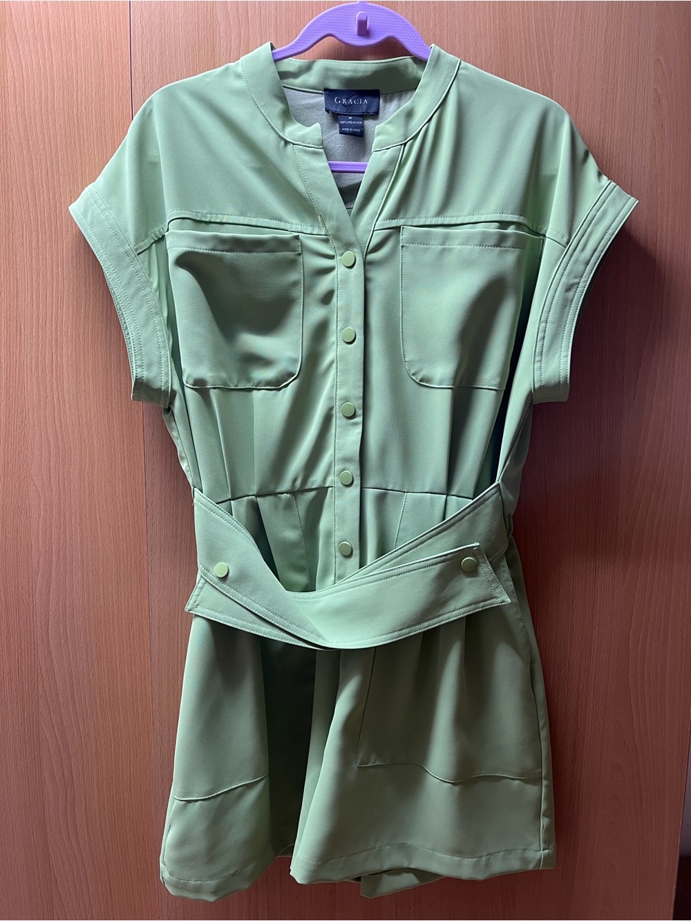 NWOT Women's Gracia Green Jumpsuit | size L